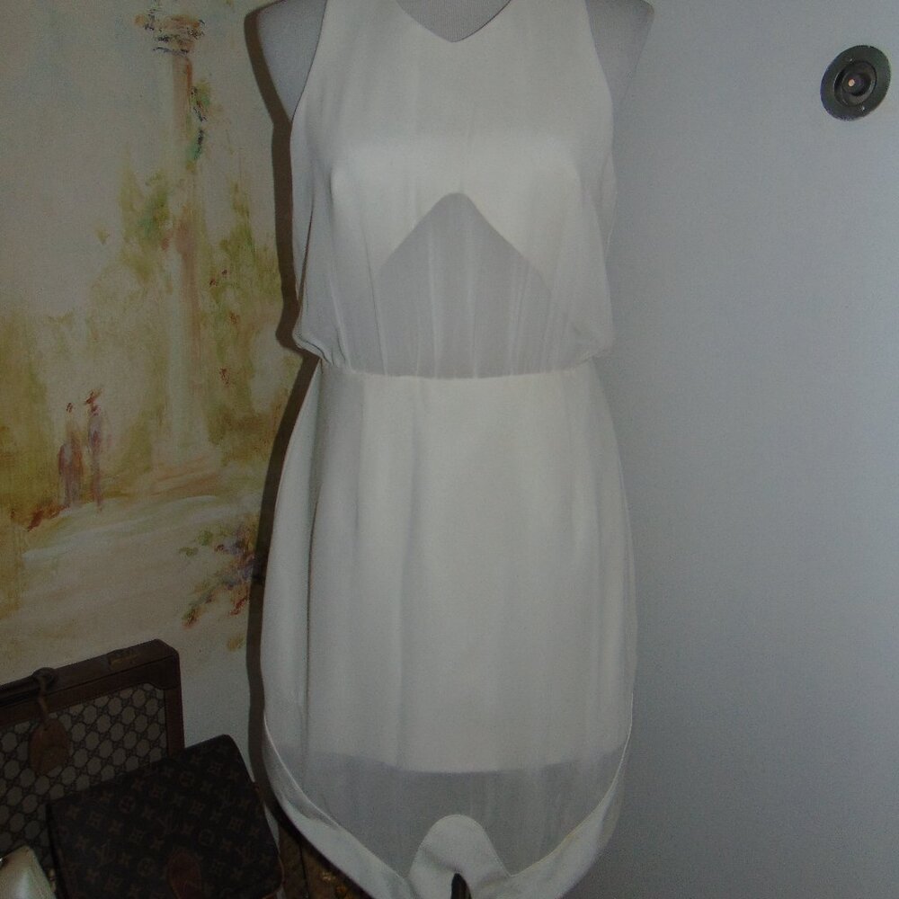 Cameo Structured Dress Sleeveless Revolve Mini Large Layered Semi Sheer